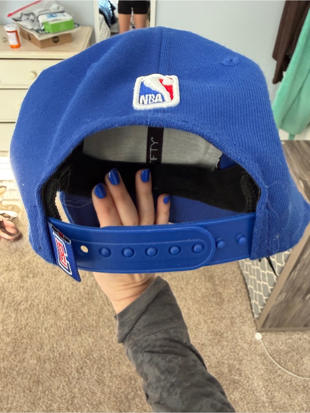 New Era Royal Blue Clippers Snapback Hat - Picture 2 of 3